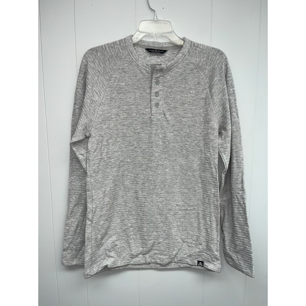 Alpine Design Men's Birch Mountain‎ L/S Henley Griffin Heather Size Small NWT